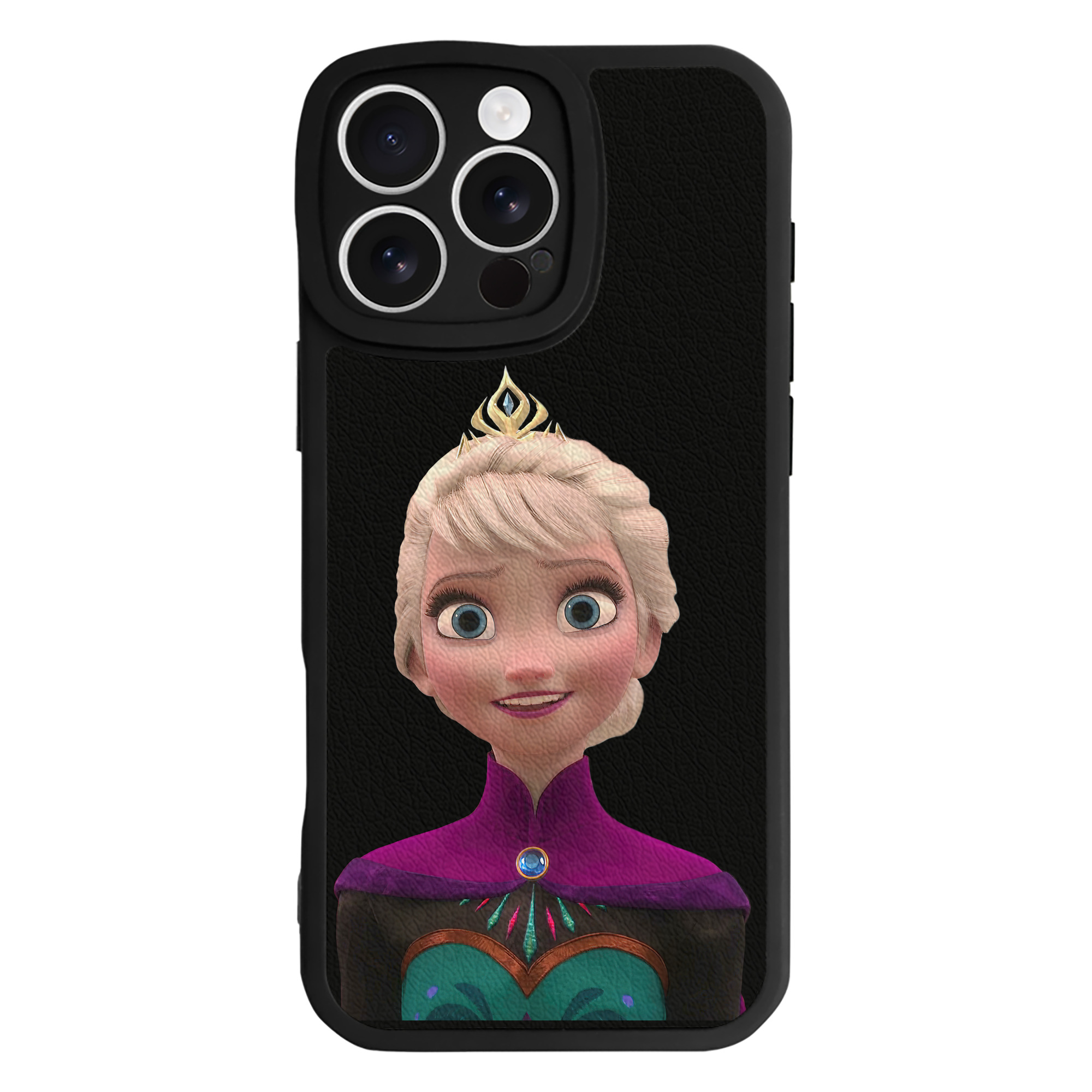 （画像用） アナと雪の女王 アンナ エルサ Frozen Anna Elsa 【iPhone 16シリーズ対応】シリコンスマホケース（レザー調） 材質：シリコン